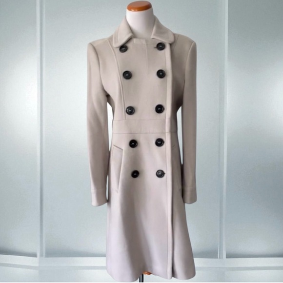 Burberry Jackets & Blazers - BURBERRY London Dove Grey Military Wool Coat Size 10